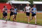 Rory Mudd (Oaklands College) leads Barry Maskell (Gateshead College) during the 1S00 metres, British College Championships, Gateshead International Stadium.